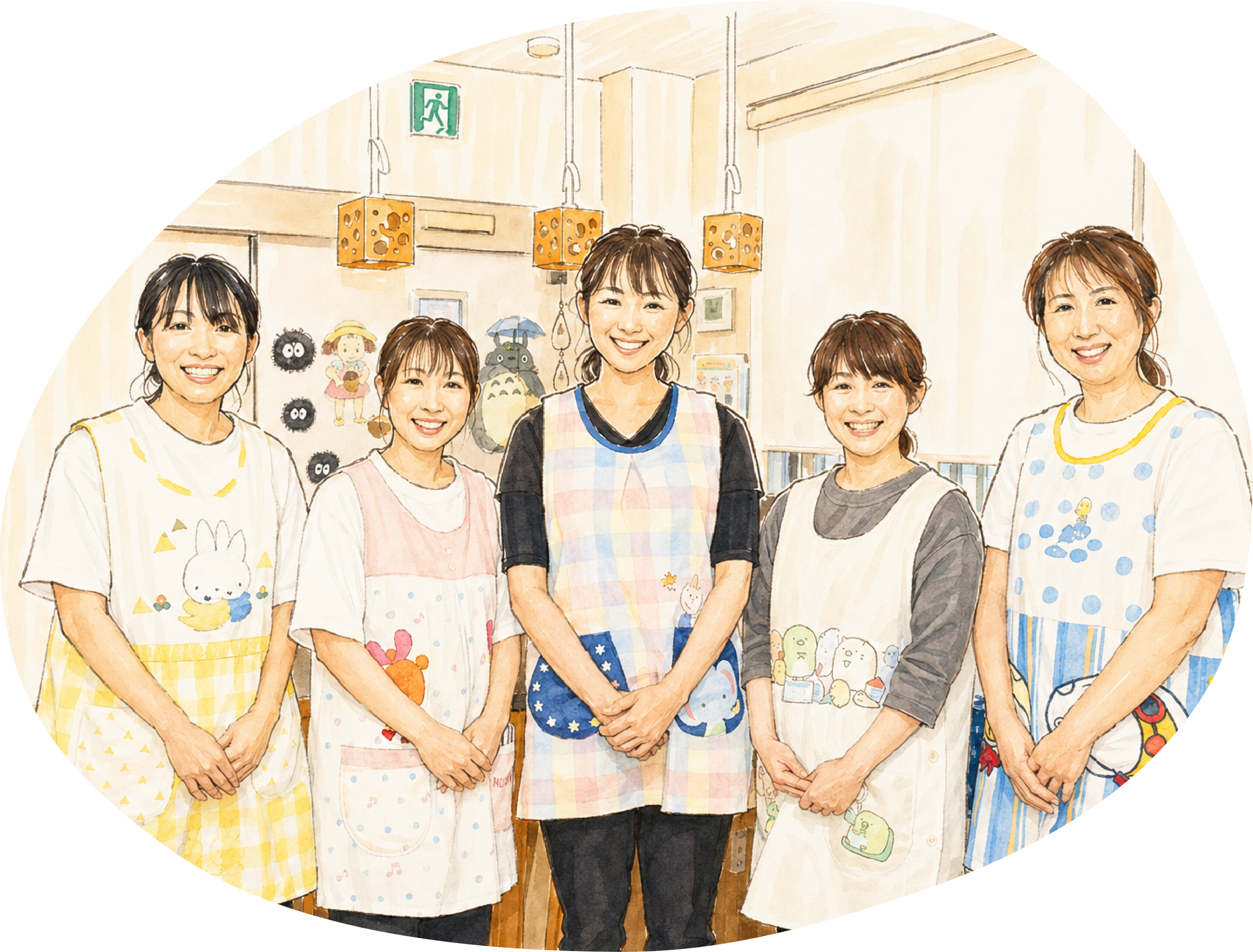あいくる病児保育室のスタッフ